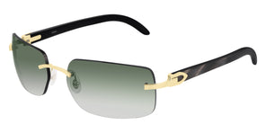 Cartier CT0022RS 001 59 - Gold/Black / Green Multi Treatment #id:ct0022rs001_s:100100