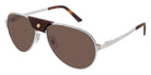 Cartier CT0034S 009 59 - Silver/Havana / Red AR Polarized #id:ct0034s009_s:114100