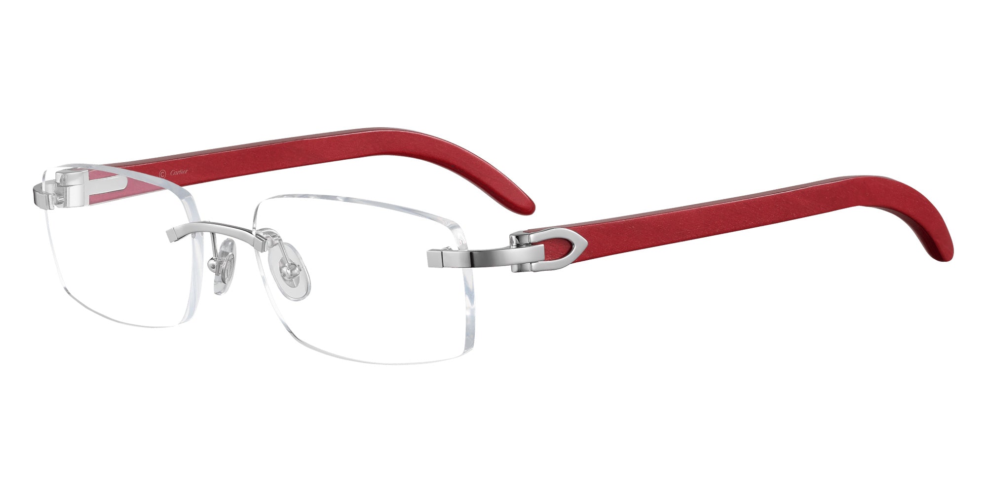 Cartier CT0052O 001 53 - Silver/Red #id:ct0052o001_s:100100