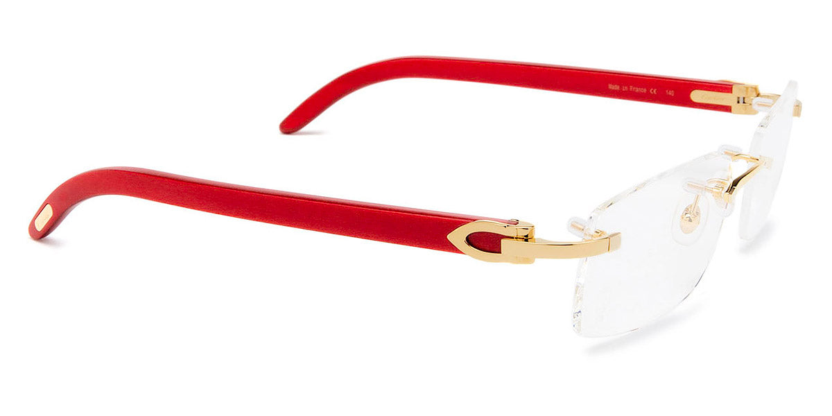 Cartier CT0052O Rectangle Eyeglasses | EyeOns.com