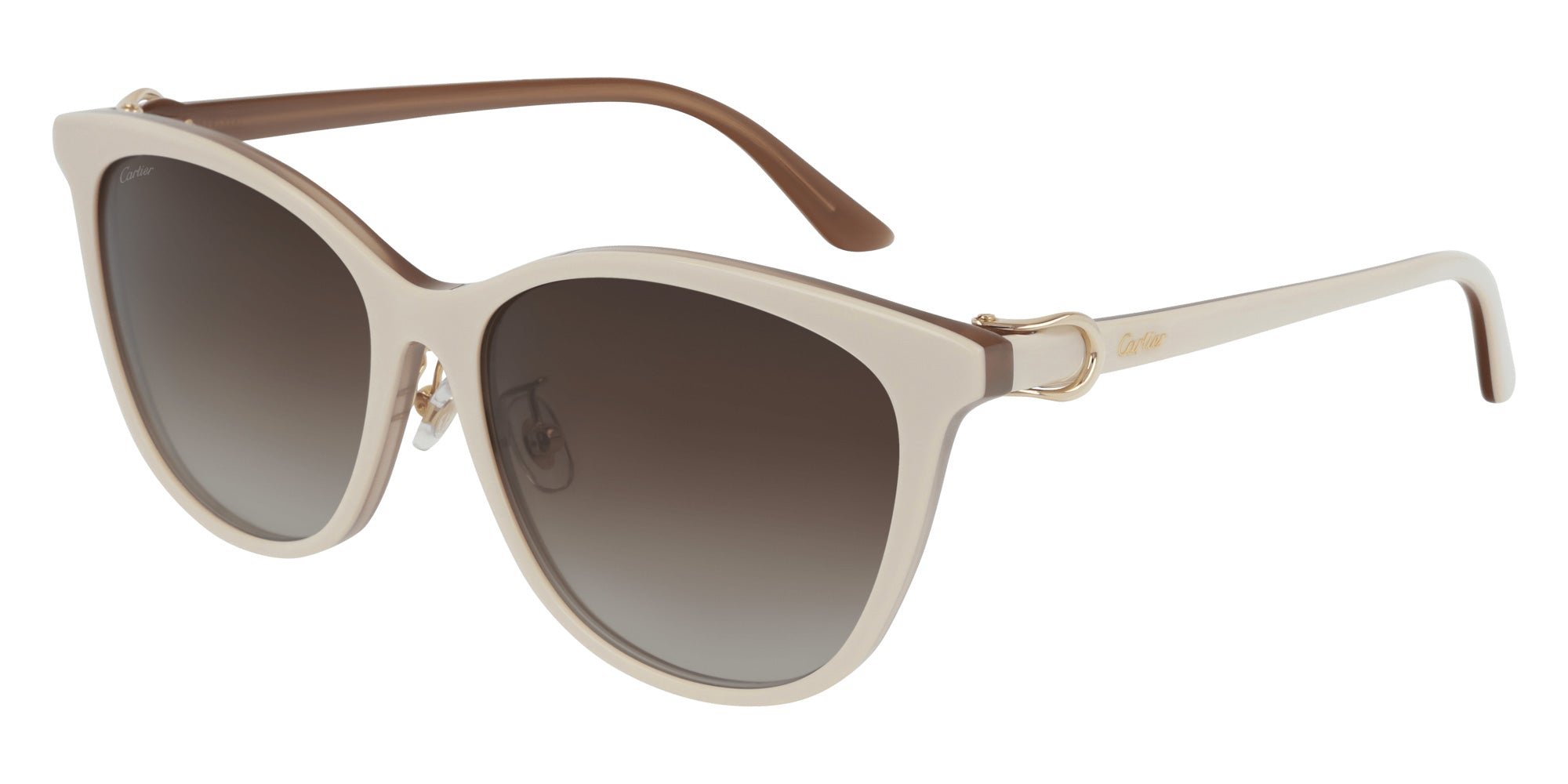 Cartier CT0186SA 004 57 - Ivory / Brown Gradient #id:ct0186sa004_s:102100