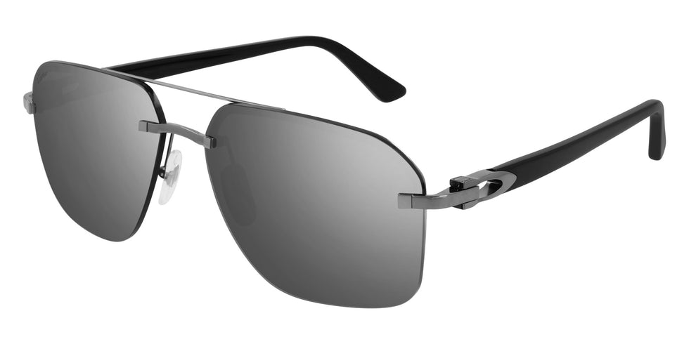 Cartier CT0276S 004 60 - Gunmetal/Black / Gray Multi Treatment #id:ct0276s004_s:104100