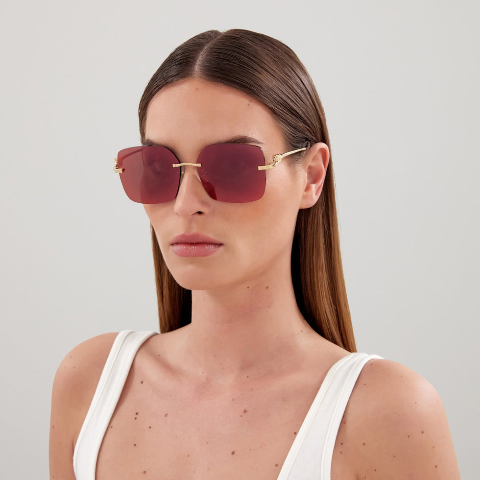 Cartier CT0359S 003 60 - Gold / Red Mirrored #id:ct0359s003_s:100115