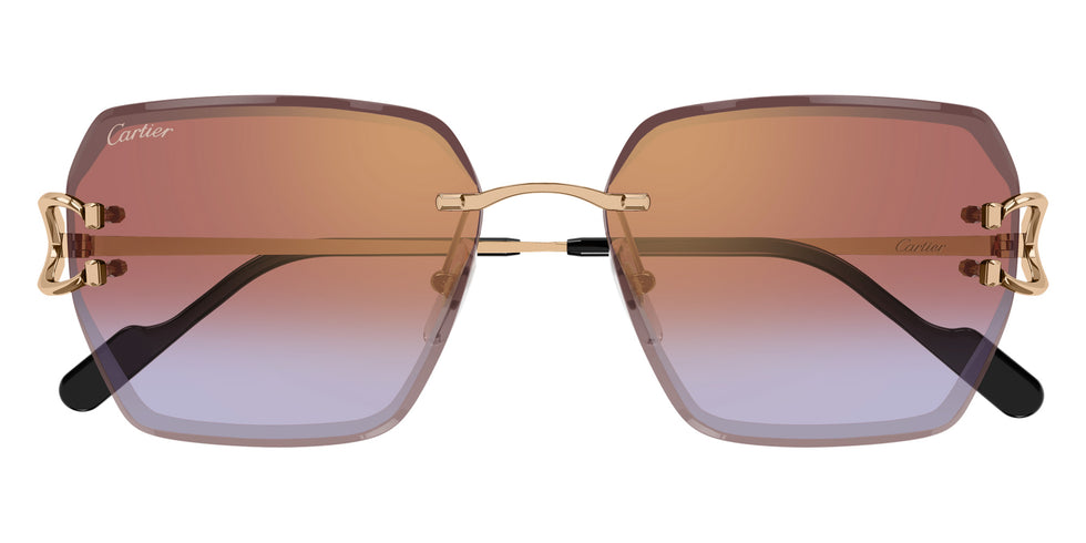 Cartier CT0466S 005 58 - Gold / Red Multi Treatment #id:ct0466s005_s:100100