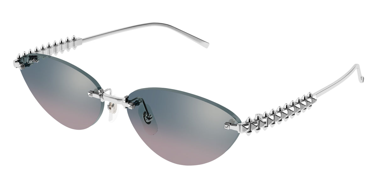 Cartier CT0543S 005 58 - Silver / Light Blue Multi Treatment #id:ct0543s005_s:100105