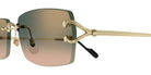 Cartier CT0550S 009 56 - Gold / Green Multi Treatment #id:ct0550s009_s:102110