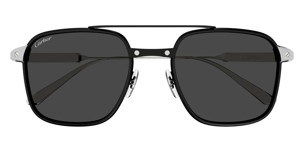 Cartier CT0610S 001 54 - Black/Silver / Smoke AR Polarized #id:ct0610s001_s:100100