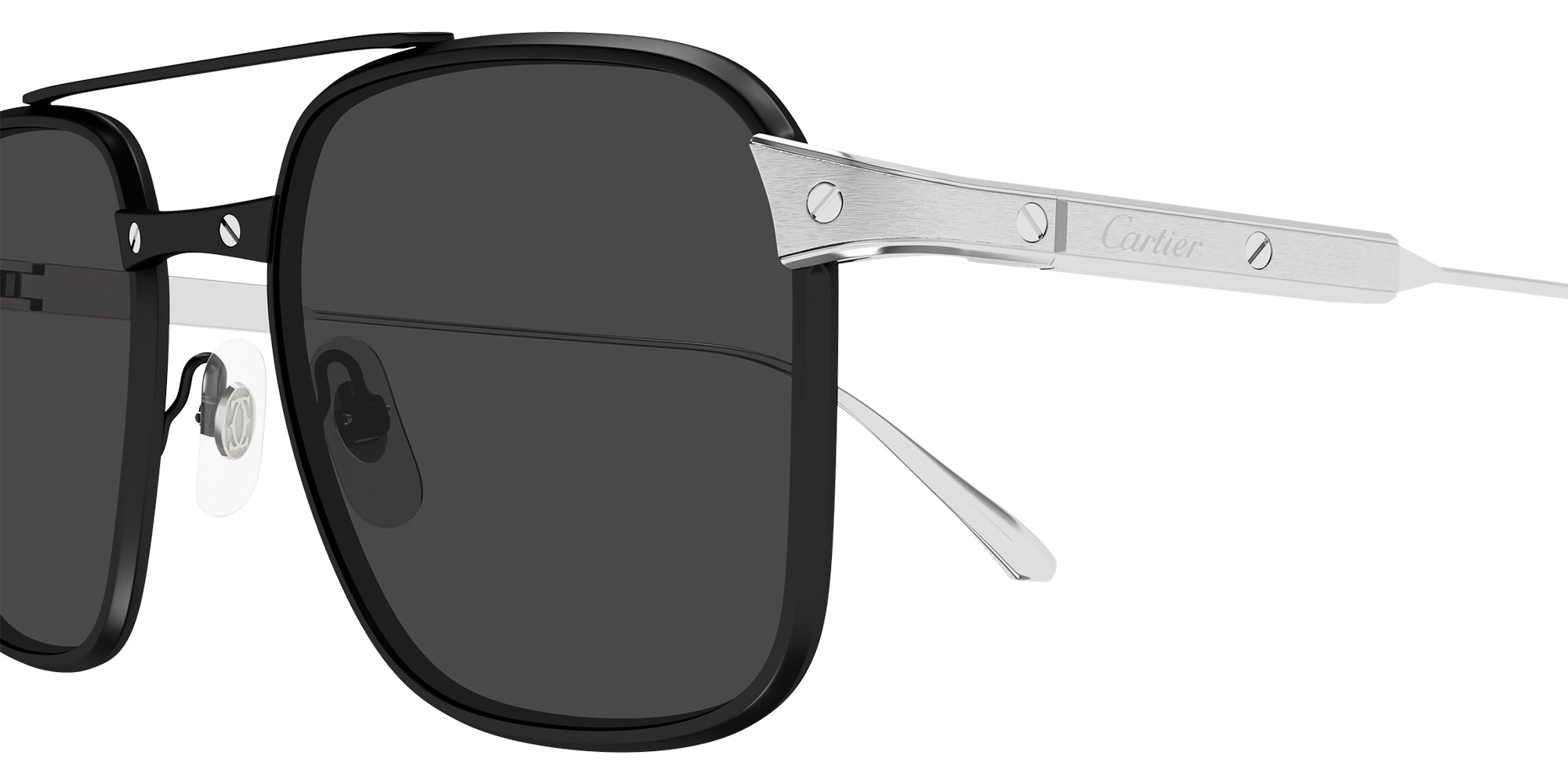 Cartier CT0610S 001 54 - Black/Silver / Smoke AR Polarized #id:ct0610s001_s:100110