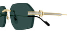 Cartier CT0616S 003 54 - Gold / Green AR #id:ct0616s003_s:102110