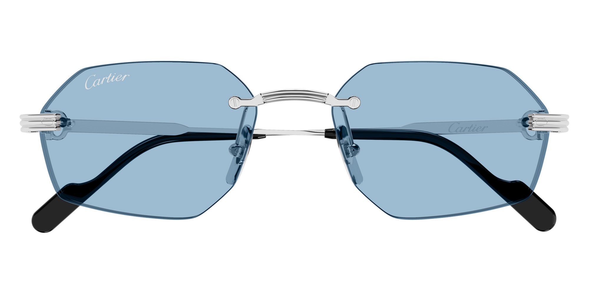 Cartier CT0616S 005 54 - Silver / Light Blue AR #id:ct0616s005_s:104100