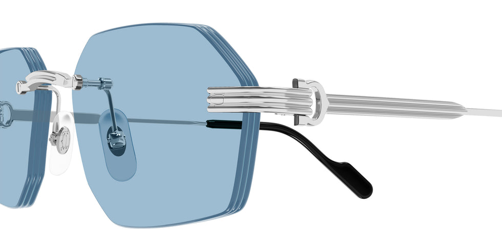 Cartier CT0616S 005 54 - Silver / Light Blue AR #id:ct0616s005_s:104110
