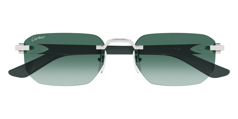 Cartier CT0622S 003 53 - Silver/Green / Green AR #id:ct0622s003_s:102100