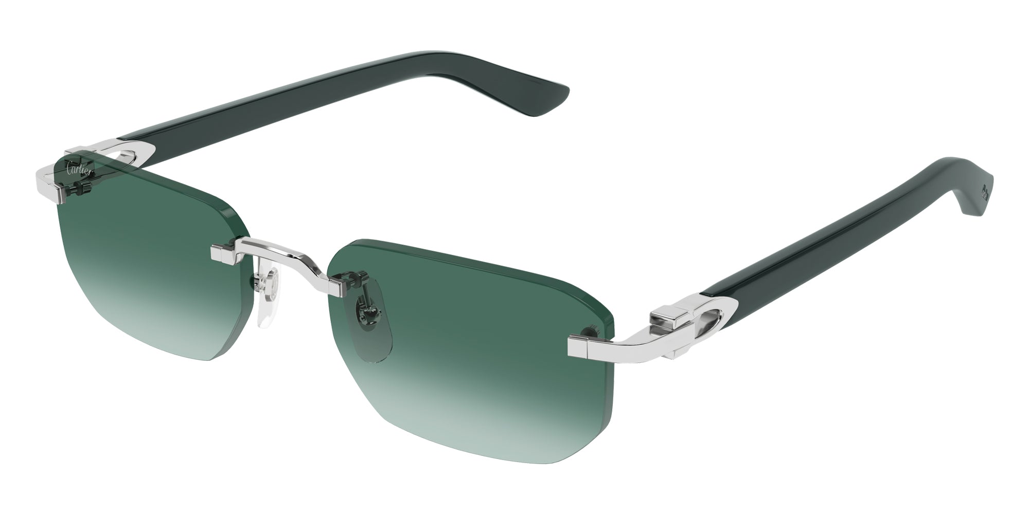 Cartier CT0622S 003 53 - Silver/Green / Green AR #id:ct0622s003_s:102105