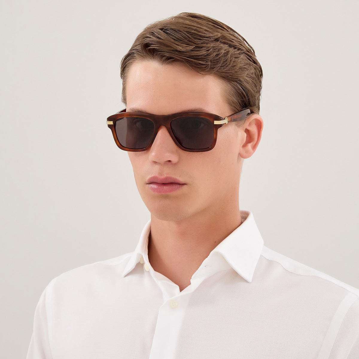 Cartier CT0657S 004 55 - Havana / Gray AR #id:ct0657s004_s:104115