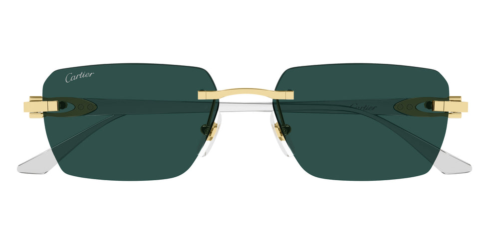 Cartier CT0660S 002 55 - Gold/Silver / Green AR #id:ct0660s002_s:102100