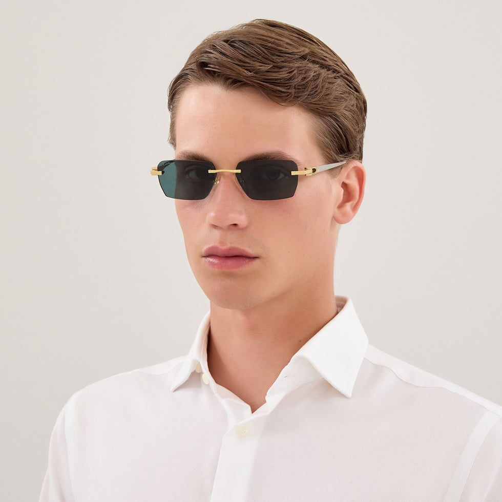 Cartier CT0660S 002 55 - Gold/Silver / Green AR #id:ct0660s002_s:102115