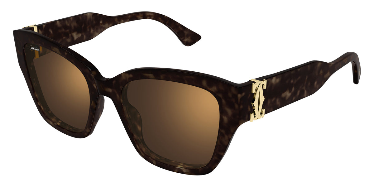 Cartier CT0666S 002 53 - Havana / Brown Multi Treatment #id:ct0666s002_s:102105