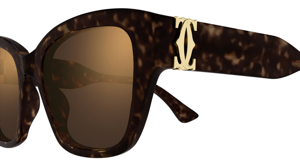 Cartier CT0666S 002 53 - Havana / Brown Multi Treatment #id:ct0666s002_s:102110