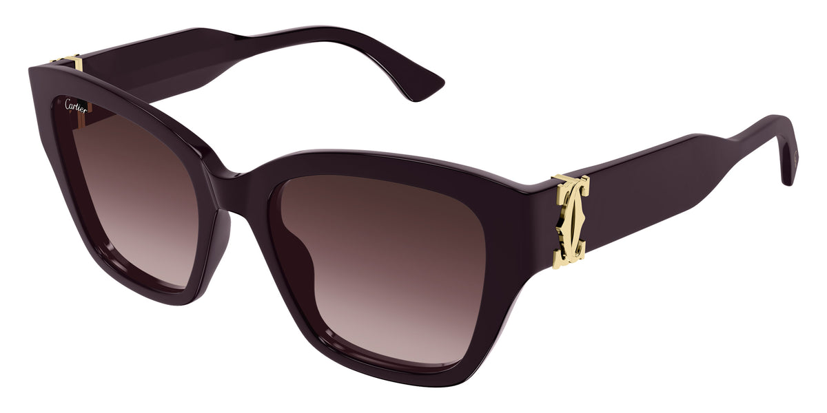 Cartier CT0666S 003 53 - Burgundy / Red Multi Treatment #id:ct0666s003_s:104105