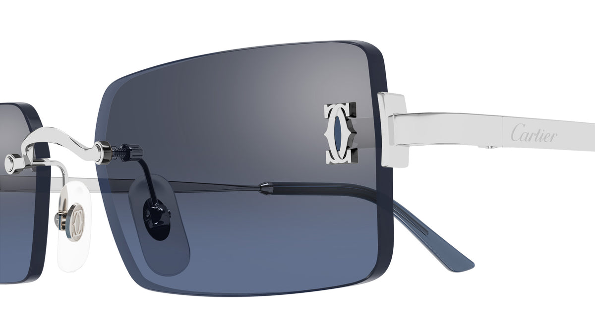 Cartier CT0672S 006 56 - Silver / Blue Multi Treatment #id:ct0672s006_s:102110