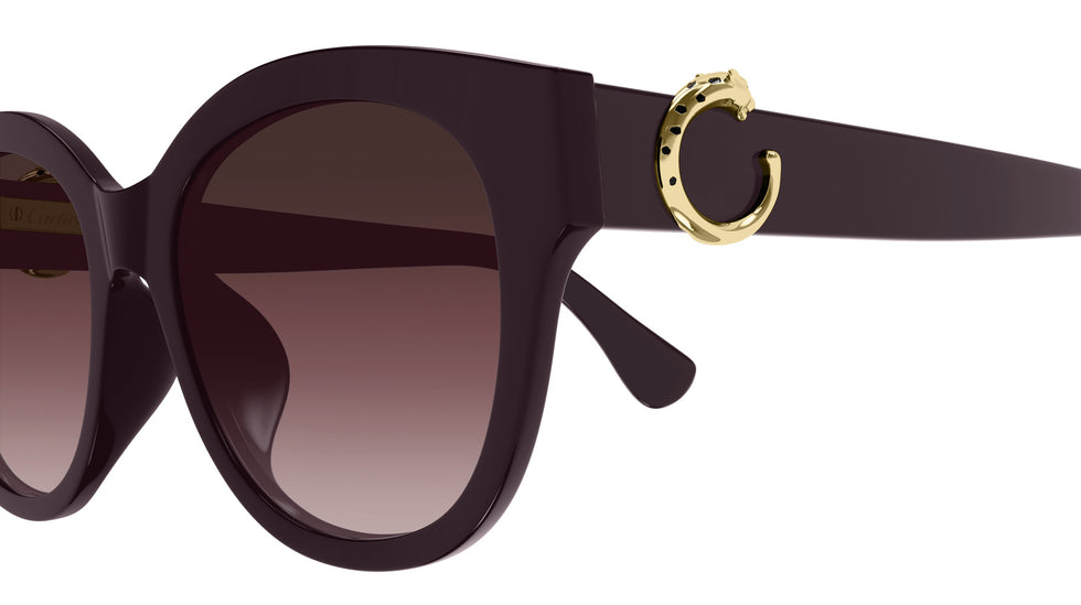 Cartier CT0680SK 003 56 - Burgundy / Red Multi Treatment #id:ct0680sk003_s:104110