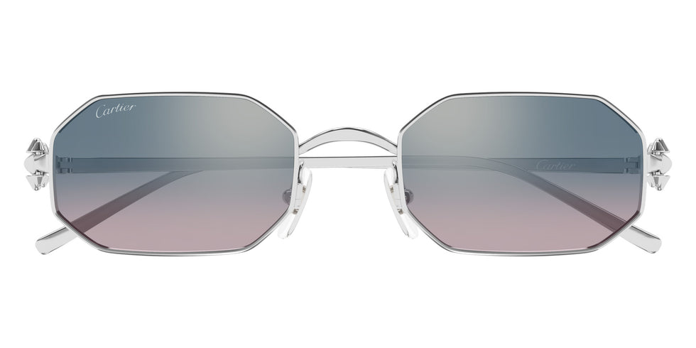 Cartier CT0682S 009 53 - Silver / Light Blue Multi Treatment #id:ct0682s009_s:100100