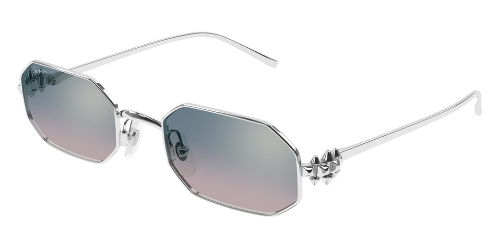 Cartier CT0682S 009 53 - Silver / Light Blue Multi Treatment #id:ct0682s009_s:100105