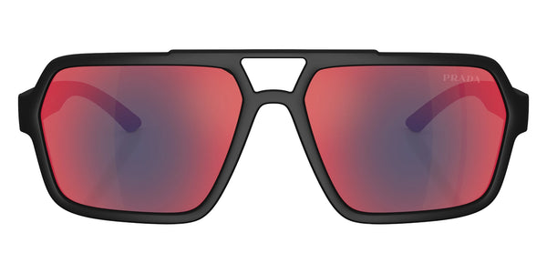 Black Rubber / Dark Gray Mirrored Blue/Red / 59-16-145