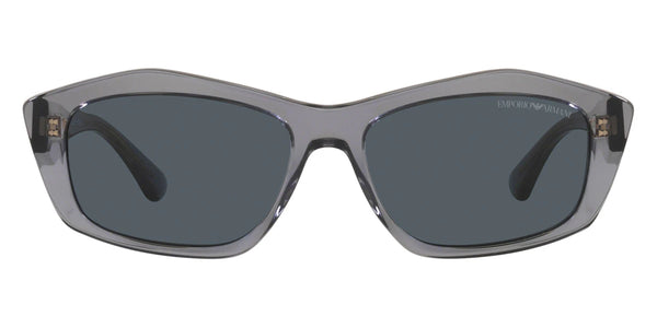 Shiny Transparent Gray / Dark Gray / 55-16-140