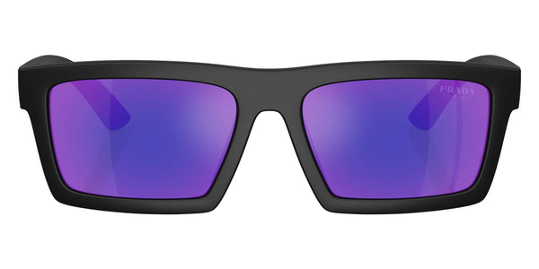 Matte Black / Dark Blue Mirrored Violet / 55-18-145