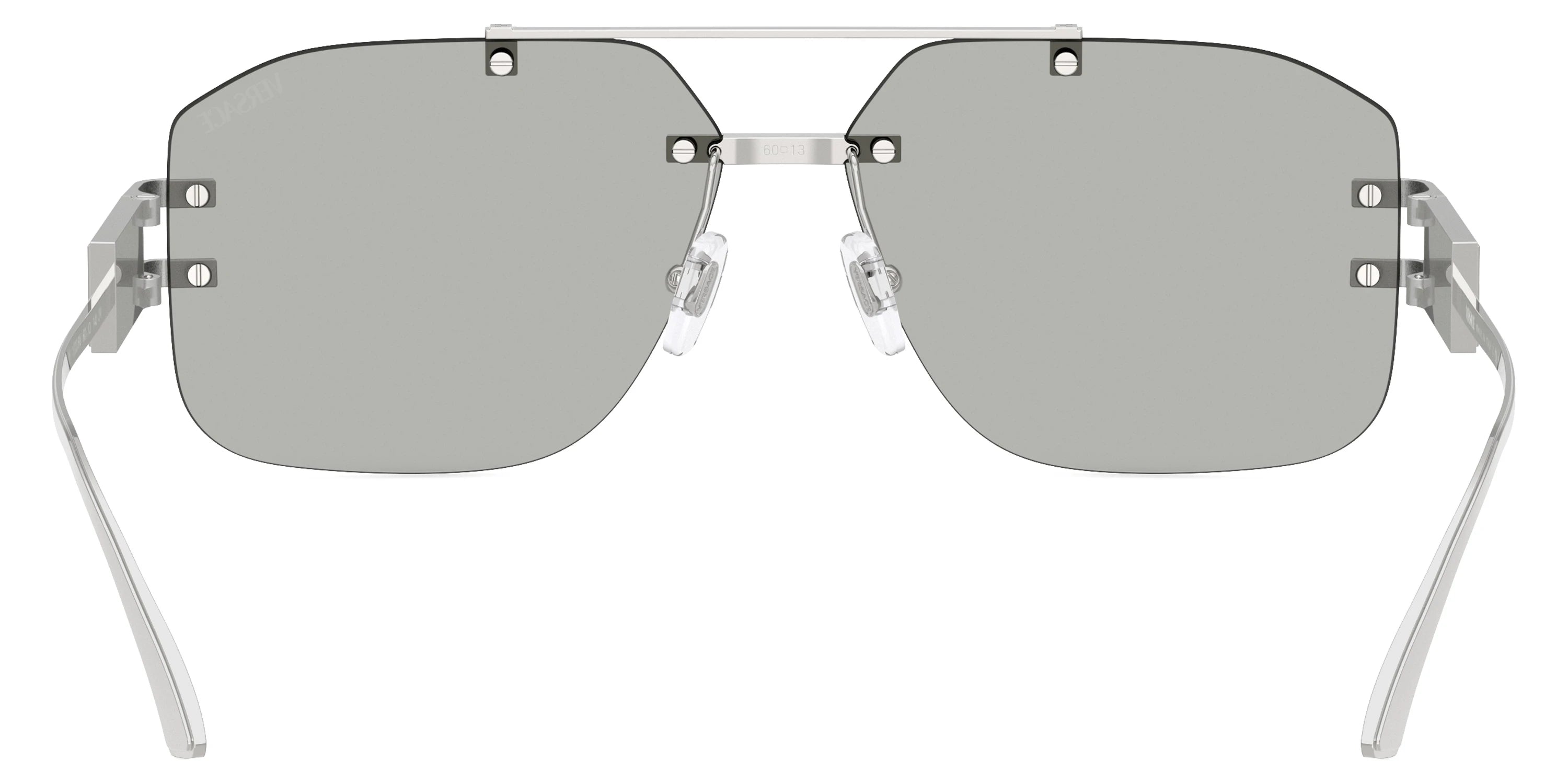 VERSACE VE2275 10008V 60 - Silver / Clear Mirrored Silver 80
