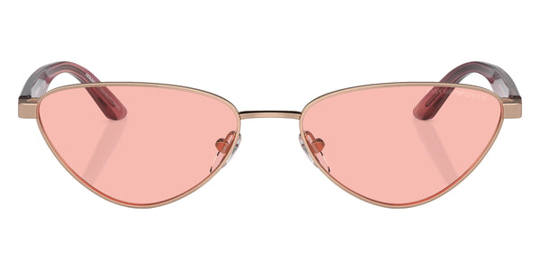 Shiny Rose Gold/Shiny Striped Violet / Light Pink / 56-17-140