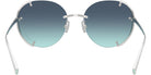 TIFFANY TF3110KB 62139S 57 - Silver Gold Plated / Azure Gradient Blue