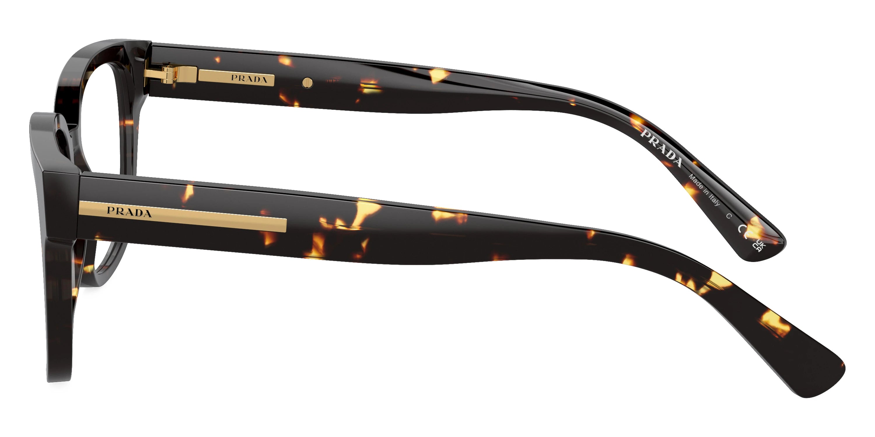 Prada PR A09V 16O1O1 54 - Havana Black/Yellow