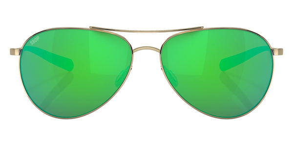 Shiny Gold / Green Mirrored Polarized / 58-14-135