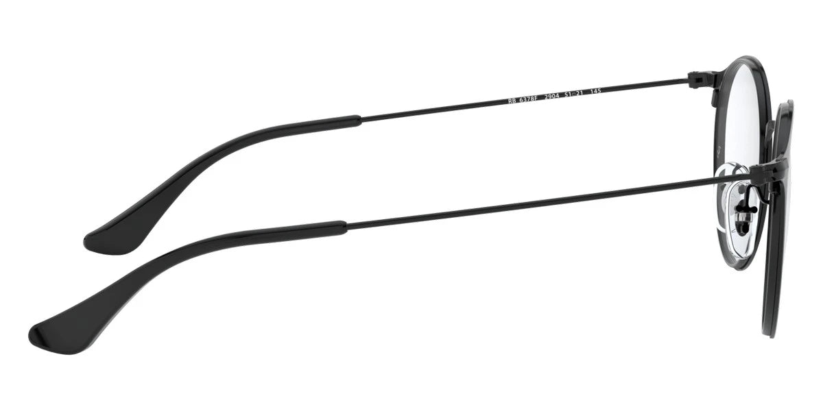 Ray-Ban RX6378F 2904 51 - Matte Black On Black