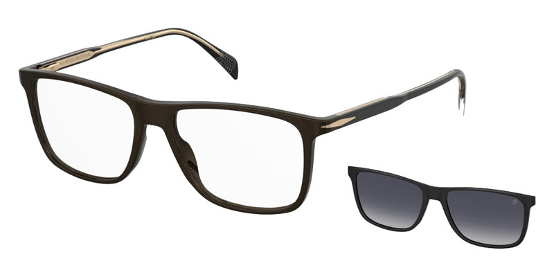 David Beckham FOS 7229 02W8 56 - Black / Blue Shaded Polarized #id:db1234cus0807z7_s:104100