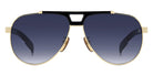 David Beckham JU 289/G 02M2 52 - Gold Black / Blue Shaded #id:db7169s0rhl08_s:104100