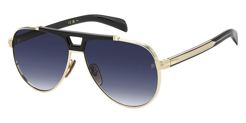 David Beckham JU 289/G 02M2 52 - Gold Black / Blue Shaded #id:db7169s0rhl08_s:104105