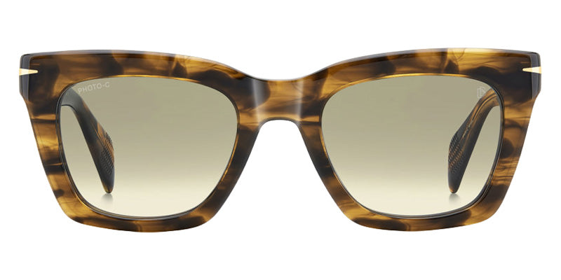 David Beckham JU 291 022C 52 - Brown Horn / Green Shaded Photochromatic Antireflex #id:db99miamise0ex44r_s:100100