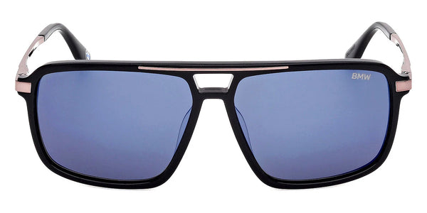 Shiny Black/Shiny Dark Bronze / Blue Mirrored / 58-13-140