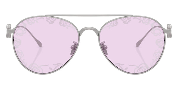 Matte Silver / Light Violet Tampo Flower Silver / 57-17-140