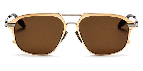 Brushed White Gold/Black Palladium / Dark Brown AR / 58-15-147