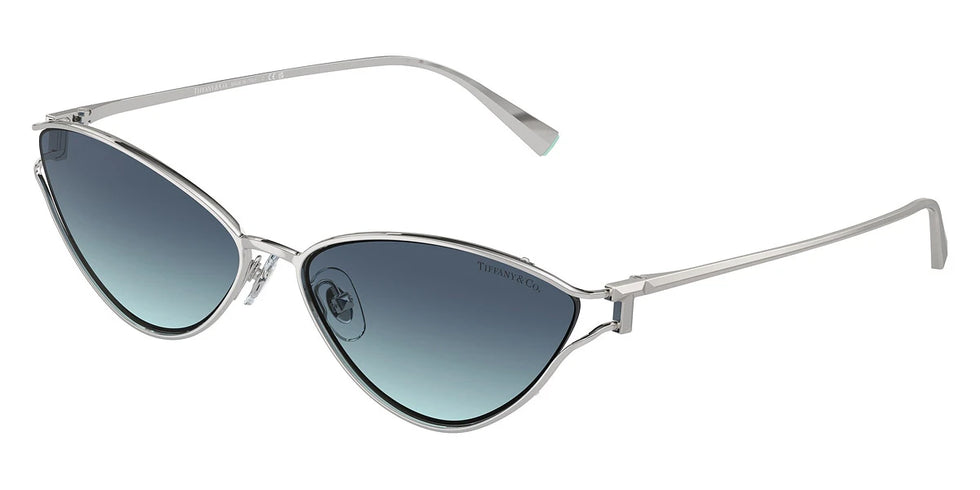 TIFFANY TF3095 60019S 61 - Silver / Azure Gradient Blue