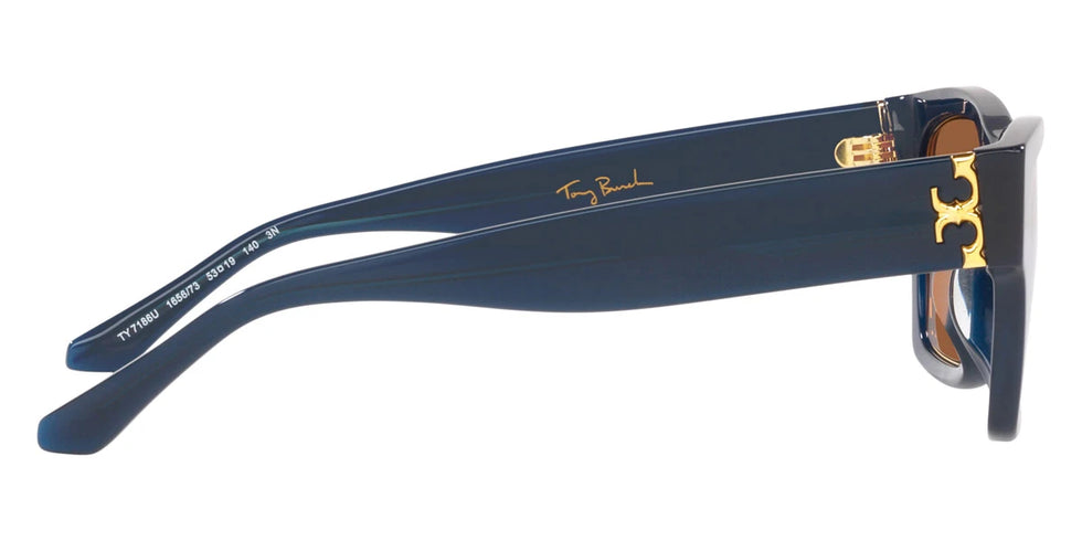 Tory Burch TY7186U 165673 53 - Transparent Navy / Solid Brown