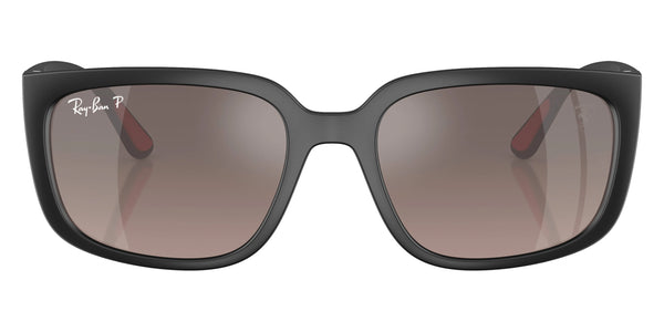 Black/Matte Black / Gray Mirrored Polarized / 57-19-145