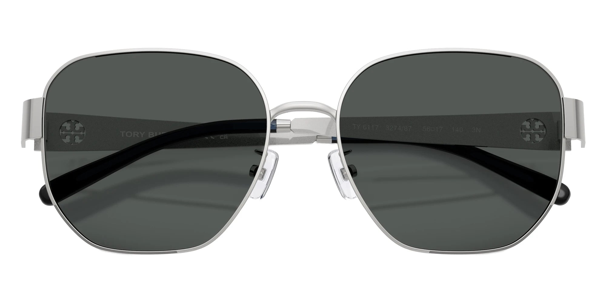 Tory Burch TY6117 327487 56 - Silver / Dark Gray
