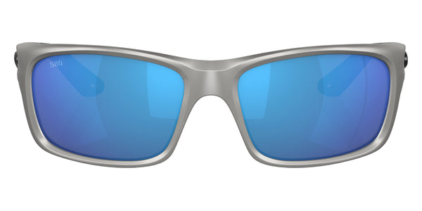 Metallic Silver / Blue Mirrored Polarized / 62-16-128