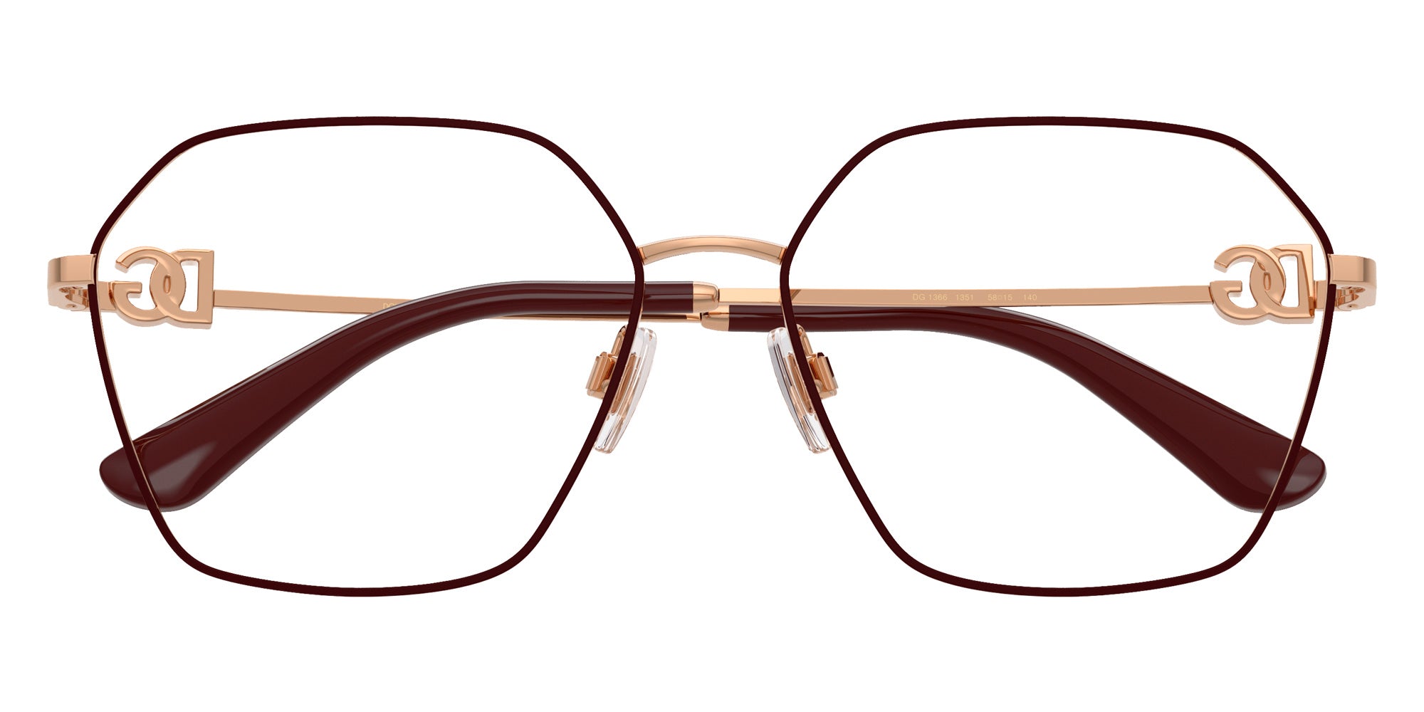 DOLCE&GABBANA DG1366 1351 56 - Pink Gold/Bordeaux #id:dg13661351_s:112100