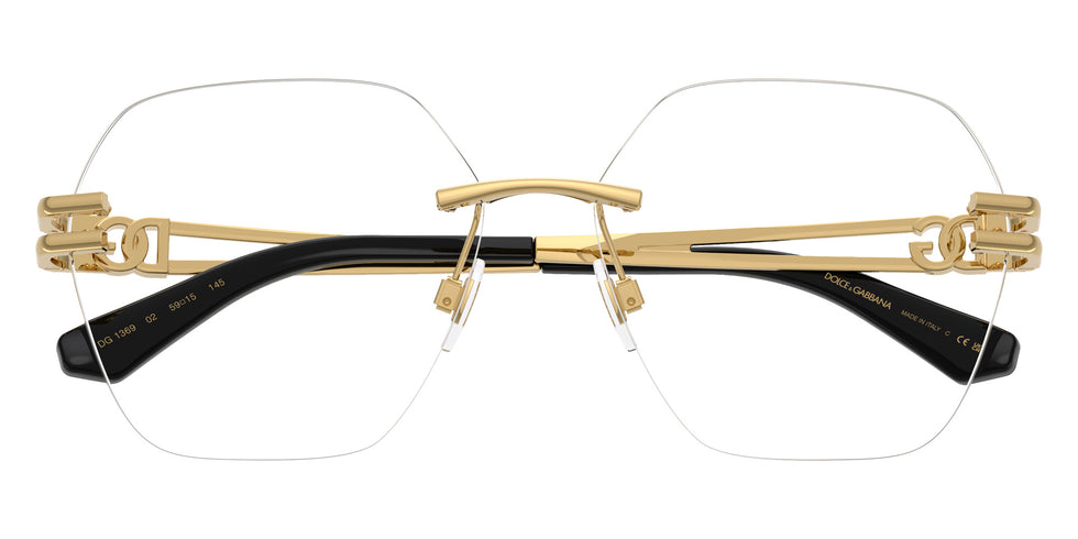 DOLCE&GABBANA DG1369 02 59 - Gold / Clear Blue Light Filter #id:dg136902_s:100120